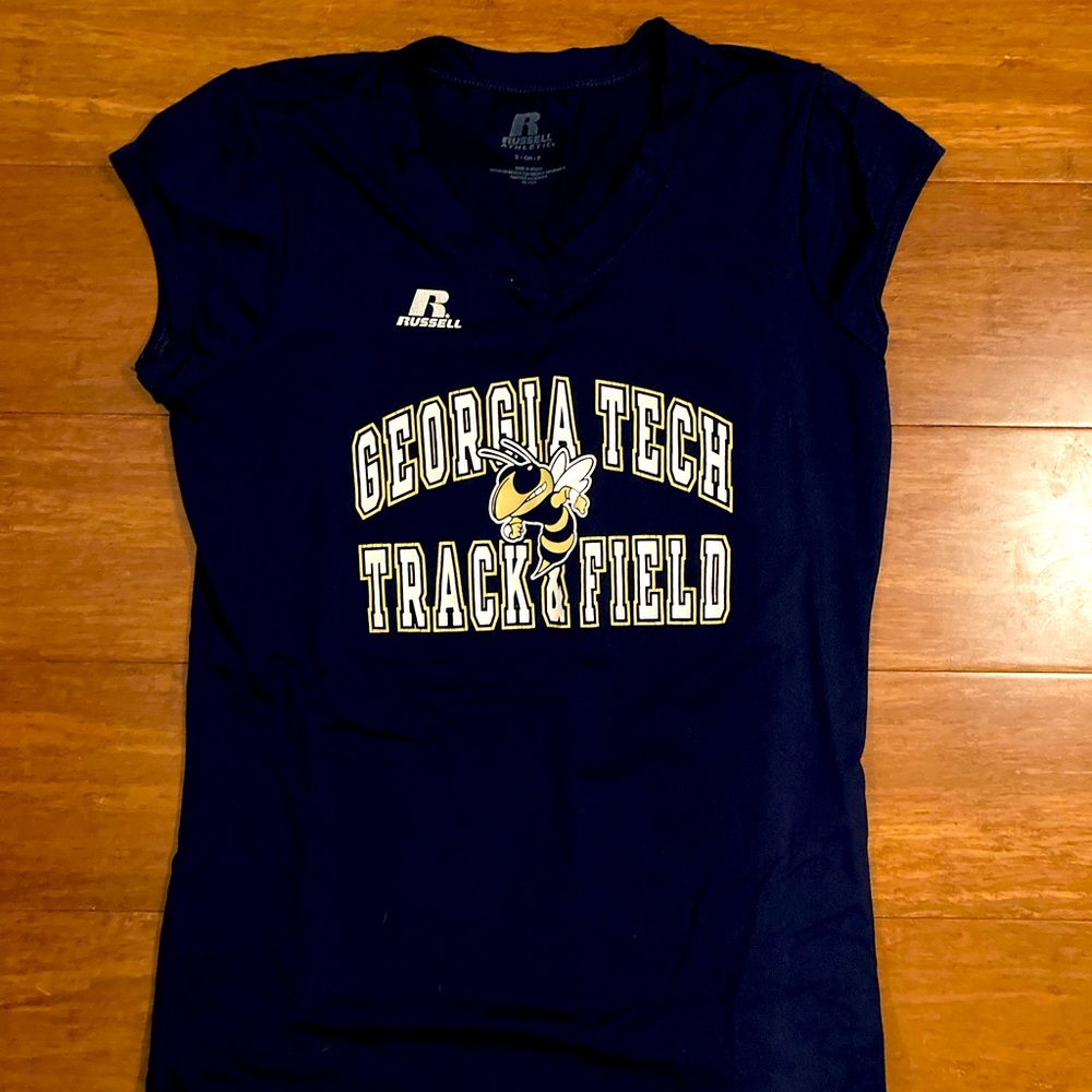 Vintage Georgia Tech spandex track & field shirt